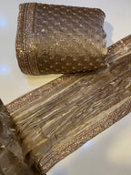 Cutdana Premium Design Luxury Crinkle Shesha Silk