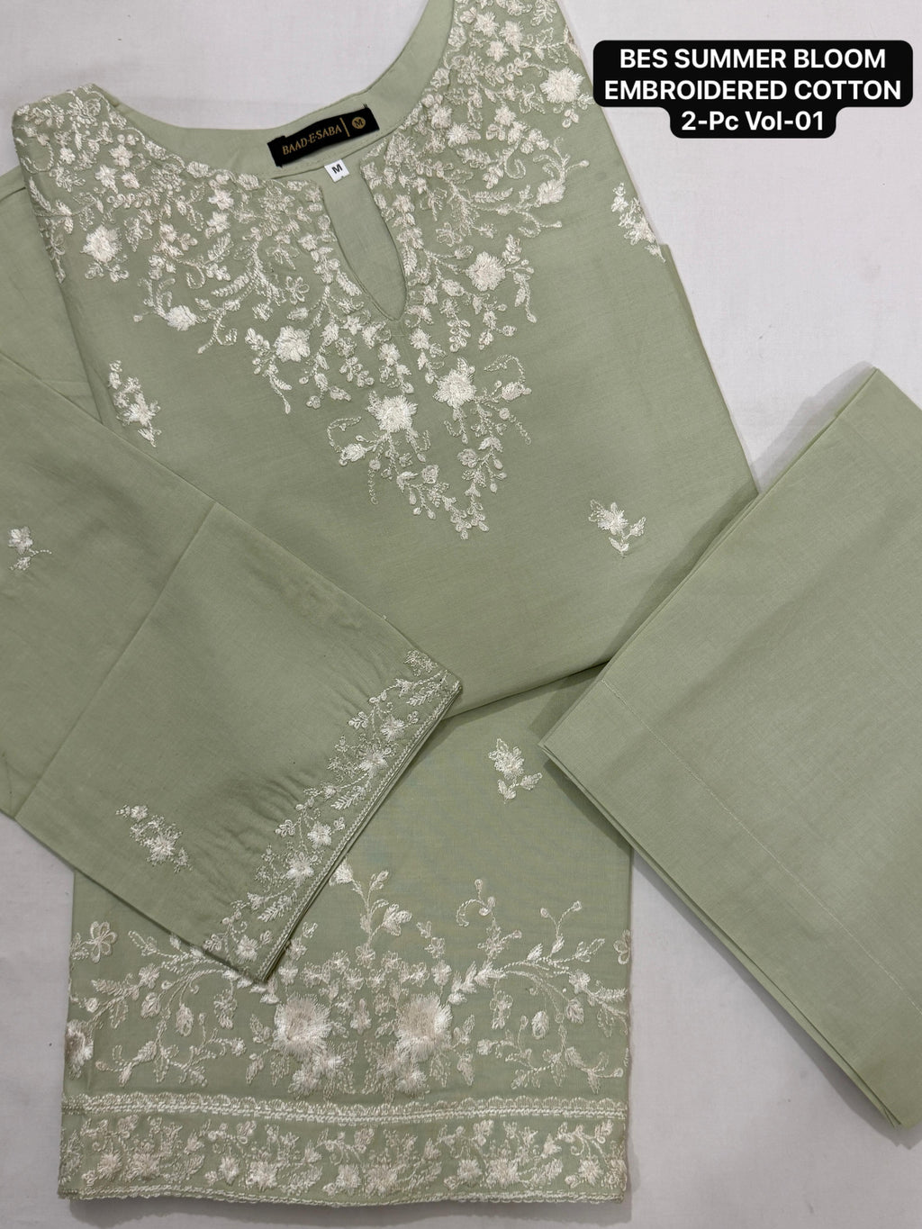 BAAD E SABA SUMMER BLOOM VOL 01 EMBROIDERED SUMMER COTTON 2-PC