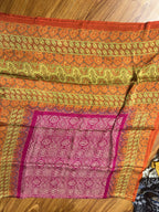 Shamose Silk Discharge Block Print