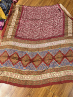 Shamose Silk Discharge Block Print