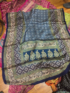 Shamose Silk Discharge Block Print