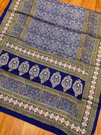 Shamose Silk Discharge Block Print