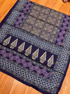 Shamose Silk Discharge Block Print