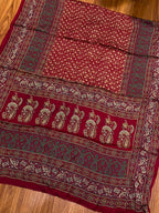 Shamose Silk Discharge Block Print