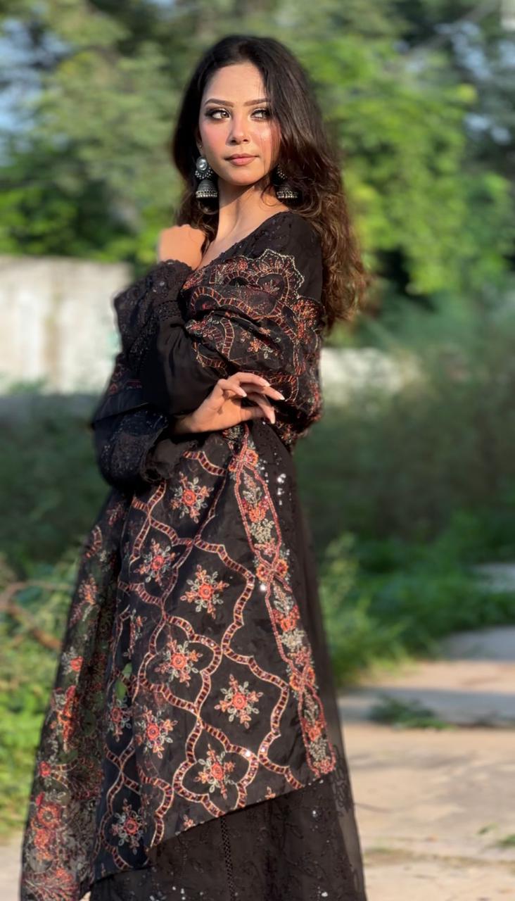 Beautiful Pure Chiffon Frock