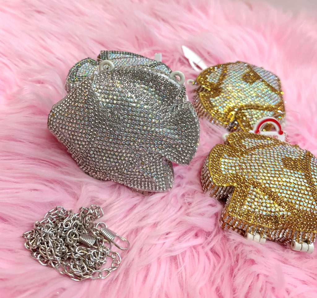 Mini Fish With Shining Stones And With Long Chain