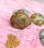 Mini Fish With Shining Stones And With Long Chain