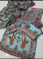 NEW ARRIVAL 3 PCS SILKY SUIT WITH AIRLINE SHIRT