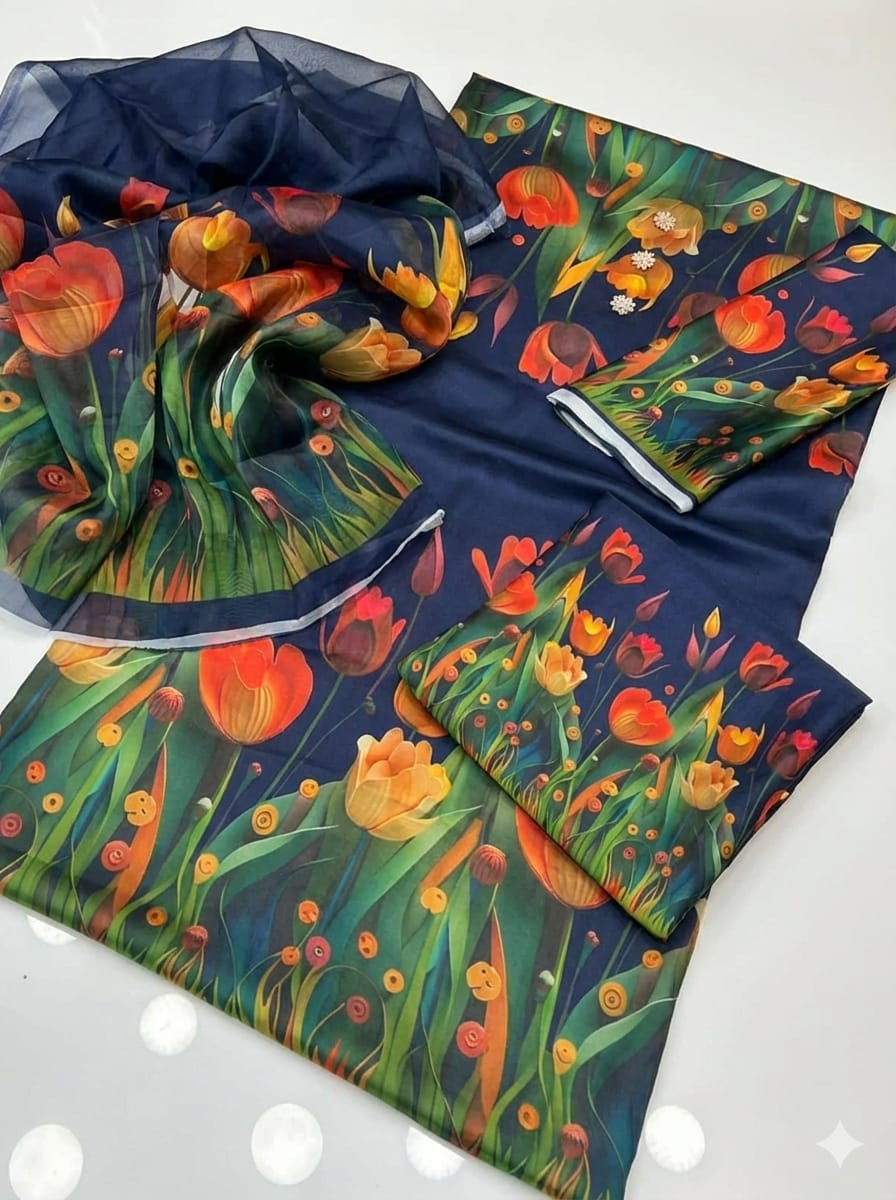 NEW ARRIVAL 3 PCS SILKY SUIT WITH AIRLINE SHIRT