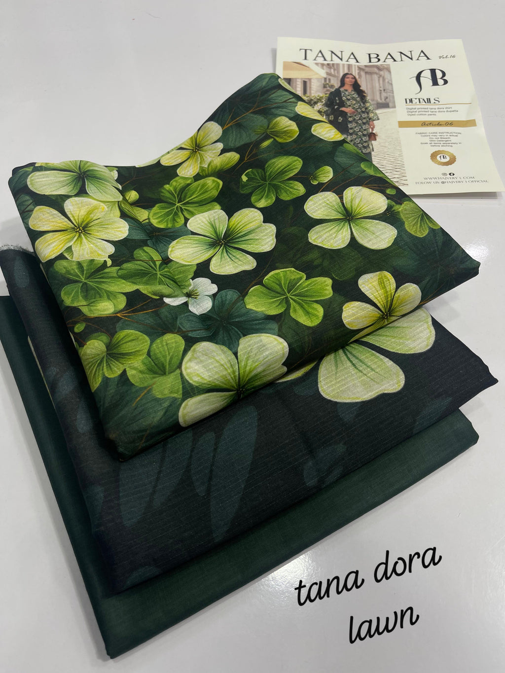 Tana Dorra Vol 1 Lawn 3 Pcs