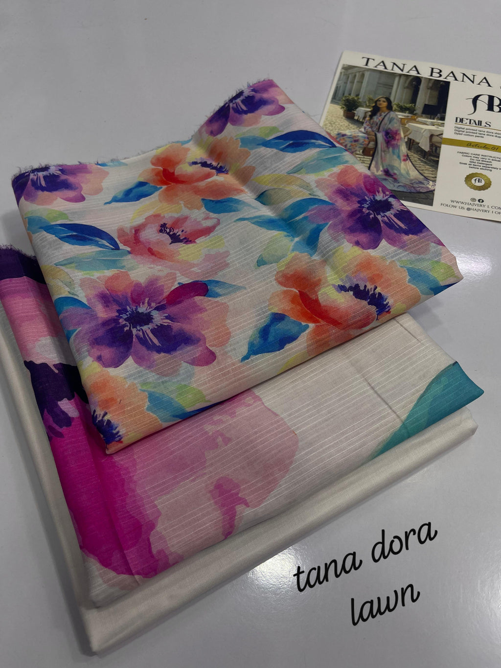 Tana Dorra Vol 1 Lawn 3 Pcs