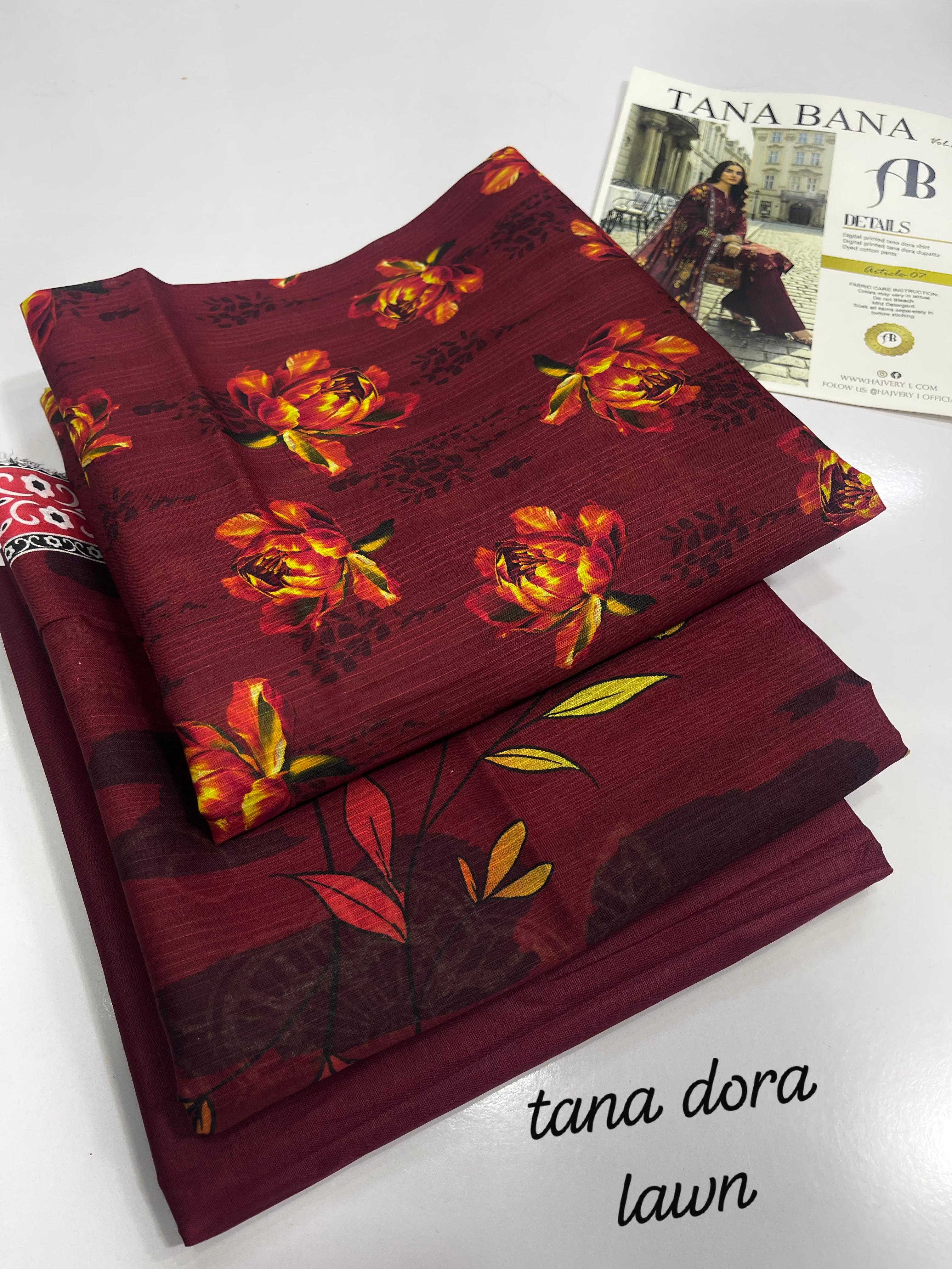 Tana Dorra Vol 1 Lawn 3 Pcs