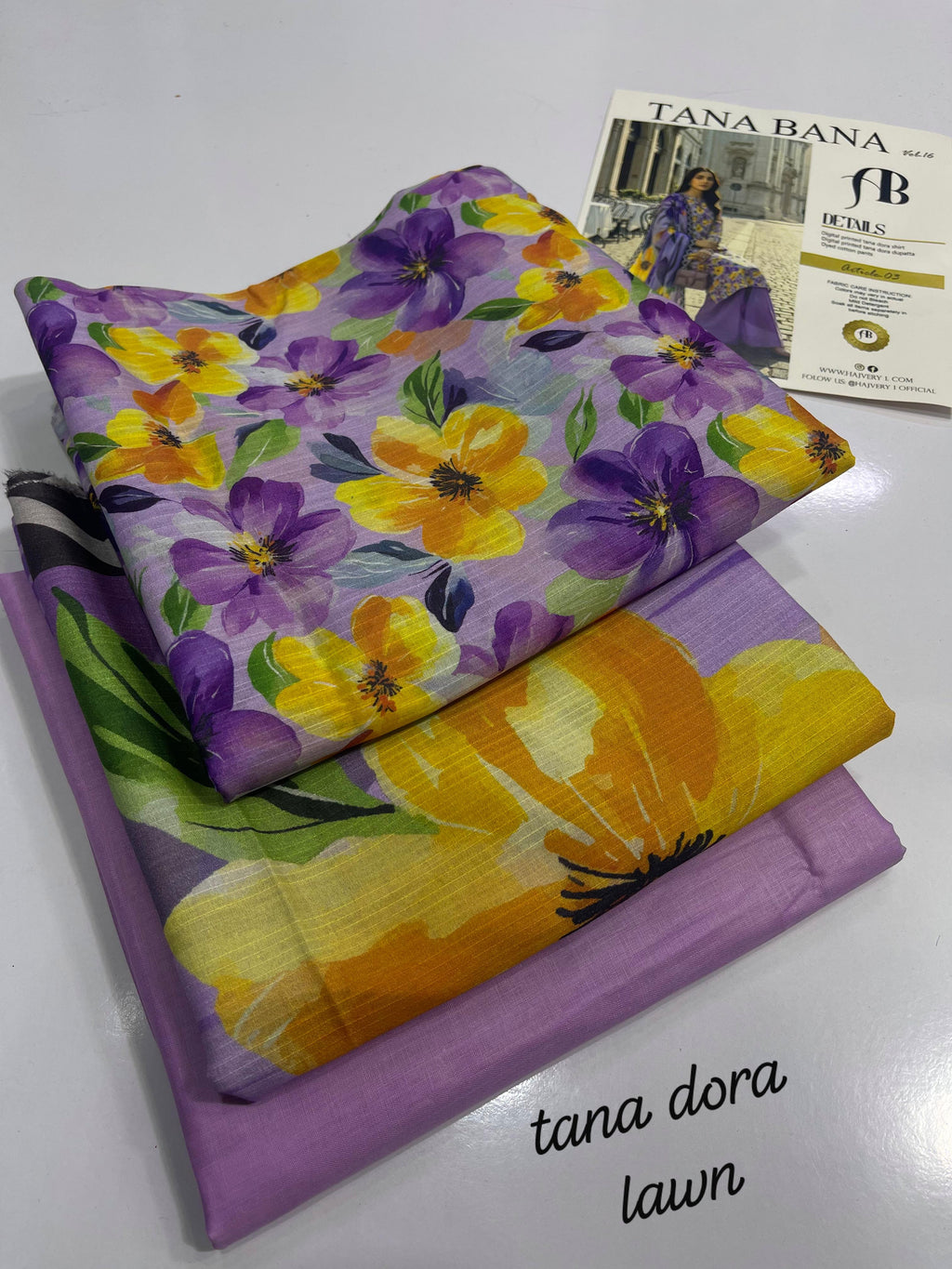 Tana Dorra Vol 1 Lawn 3 Pcs