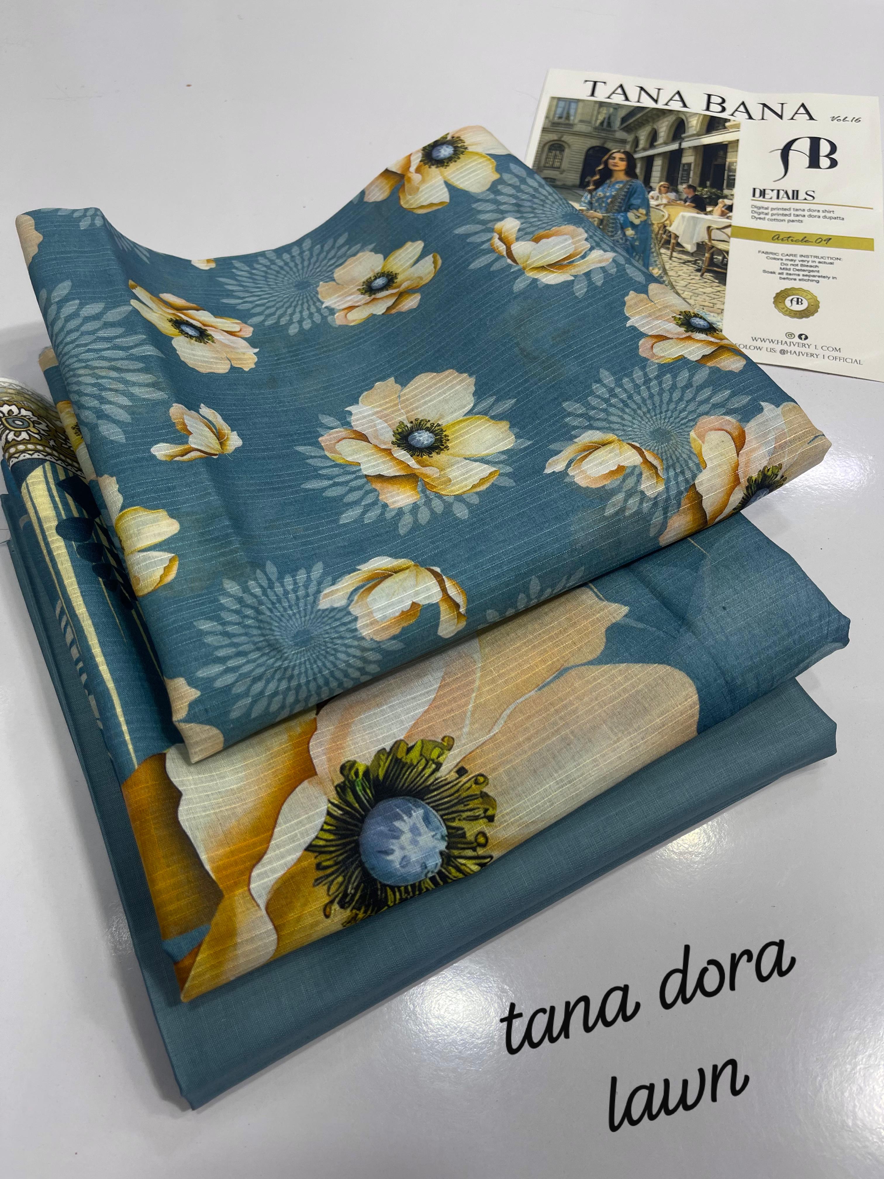 Tana Dorra Vol 1 Lawn 3 Pcs