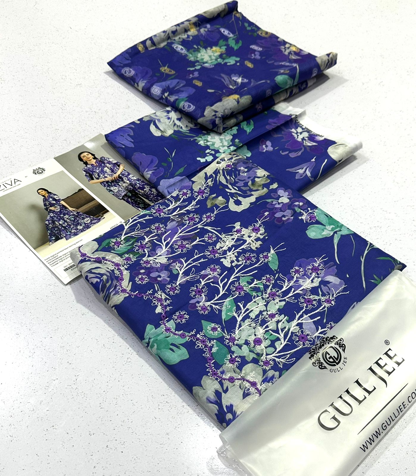 Gulljee Pure  Lawn Collection 3Pcs