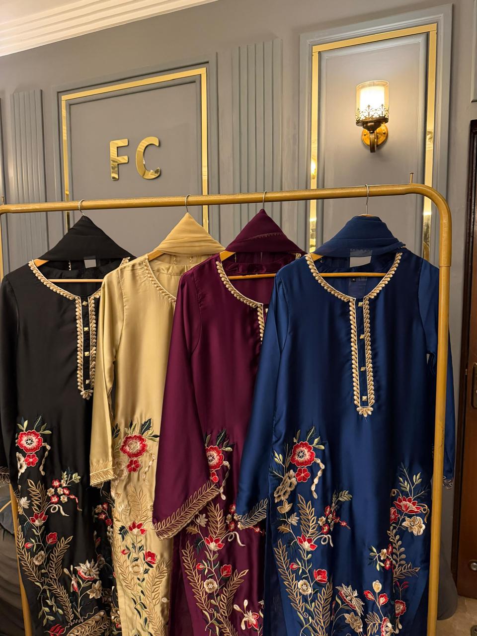 Chinasilk Heavy Embroidery Stiched 3 Pcs