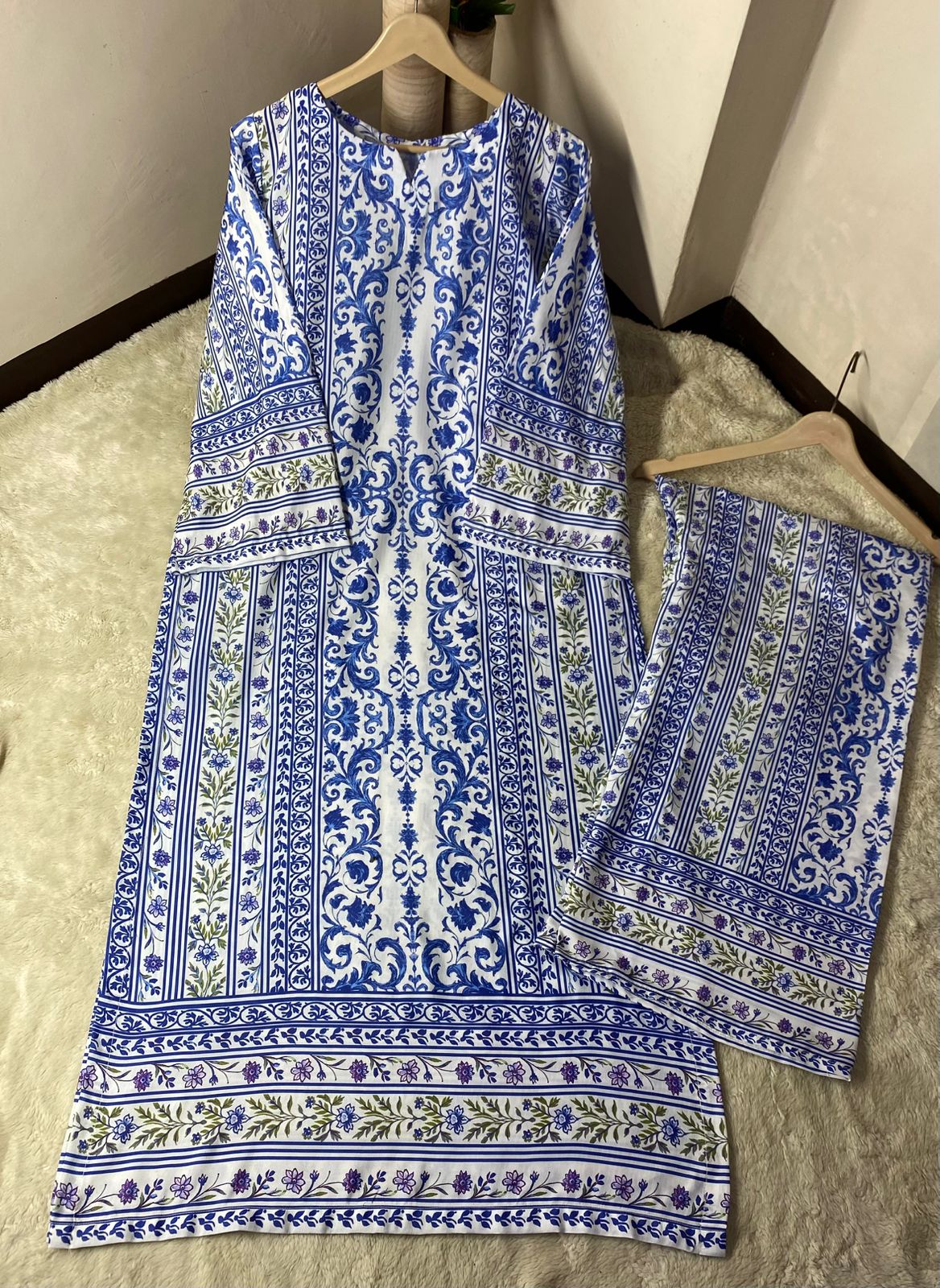 Swiss Lawn Long Printed 2Pcs