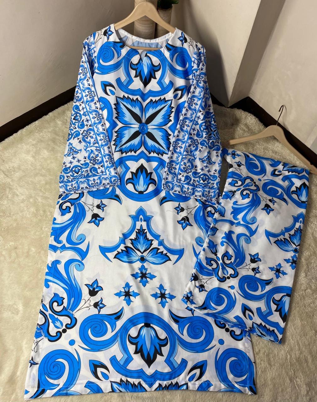 Swiss Lawn Long Printed 2Pcs