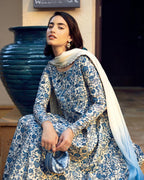 Printed Lawn Shirt & Trouser  With Chiffon Digital Dupatta