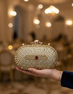 ✨ Beautiful Designer Full Kundan Work Premium Quality Clutch ✨