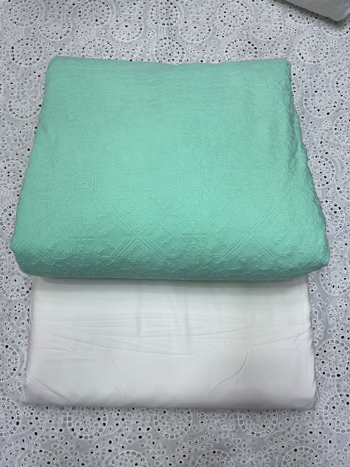 Cross Stich Chicken Kari Two Piece Suit