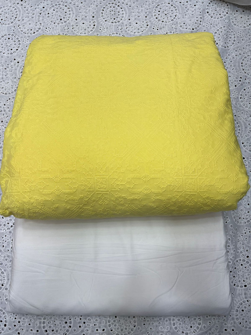 Cross Stich Chicken Kari Two Piece Suit