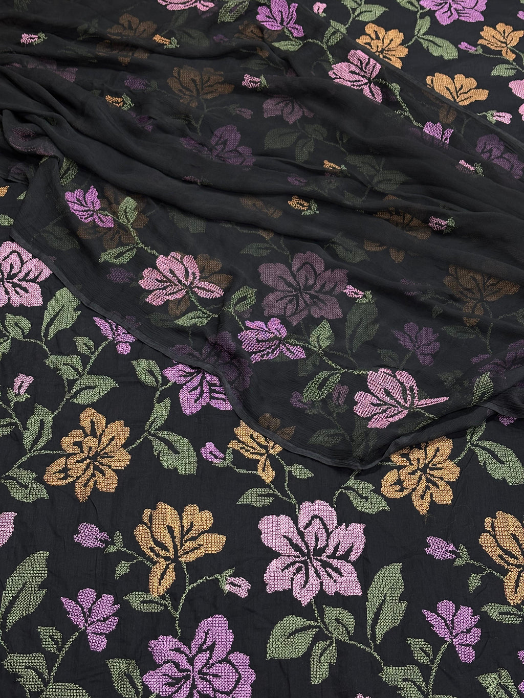 Lawn Dress With Pure Chiffon Dupatta