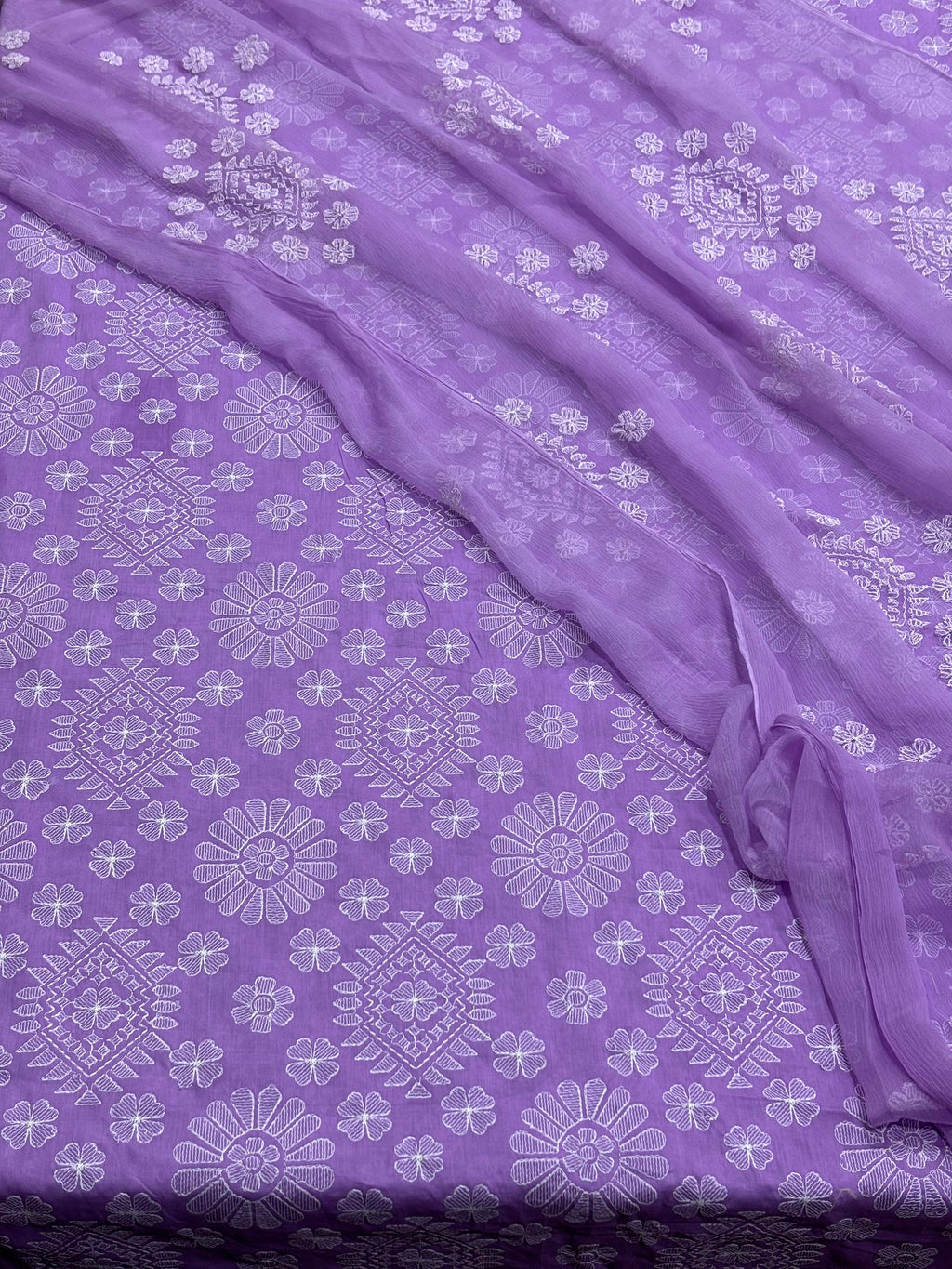 Lawn Dress With Pure Chiffon Dupatta