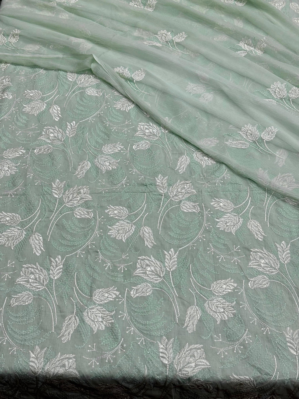 Lawn Dress With Pure Chiffon Dupatta