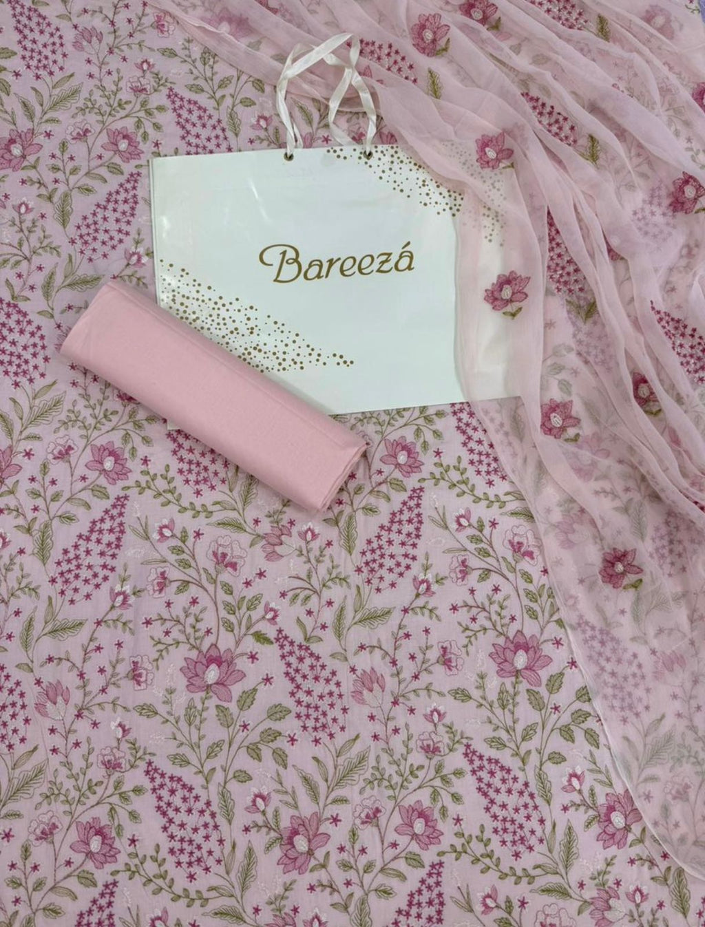 Lawn Dress With Pure Chiffon Dupatta