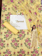 Lawn Dress With Pure Chiffon Dupatta