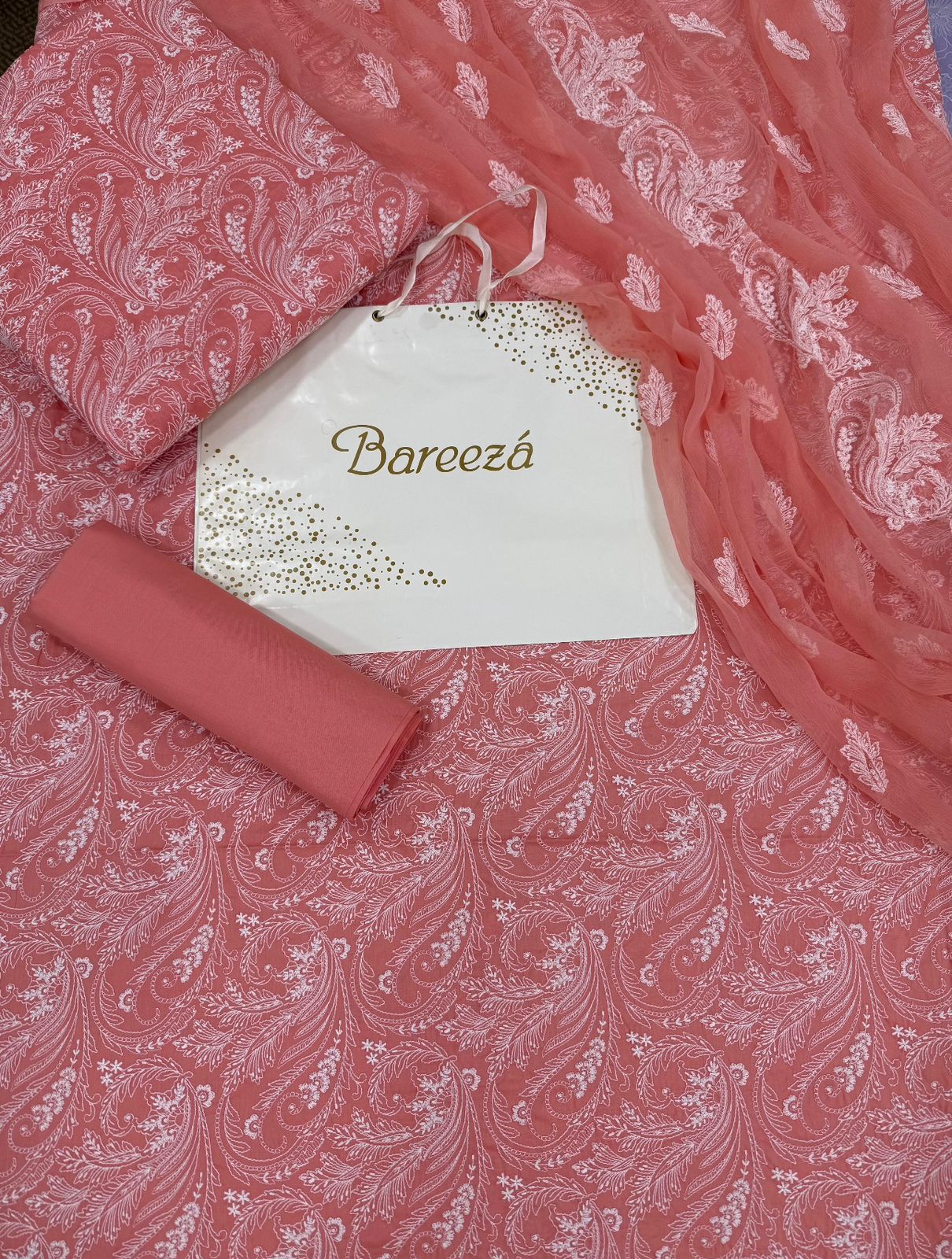 Lawn Dress With Pure Chiffon Dupatta