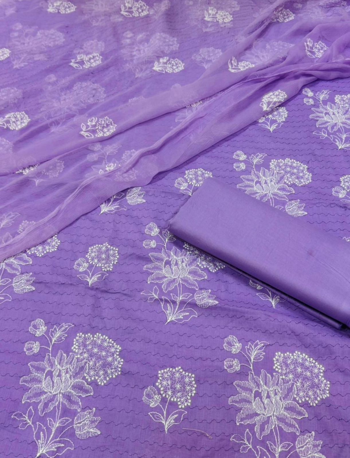 Lawn Dress With Pure Chiffon Dupatta