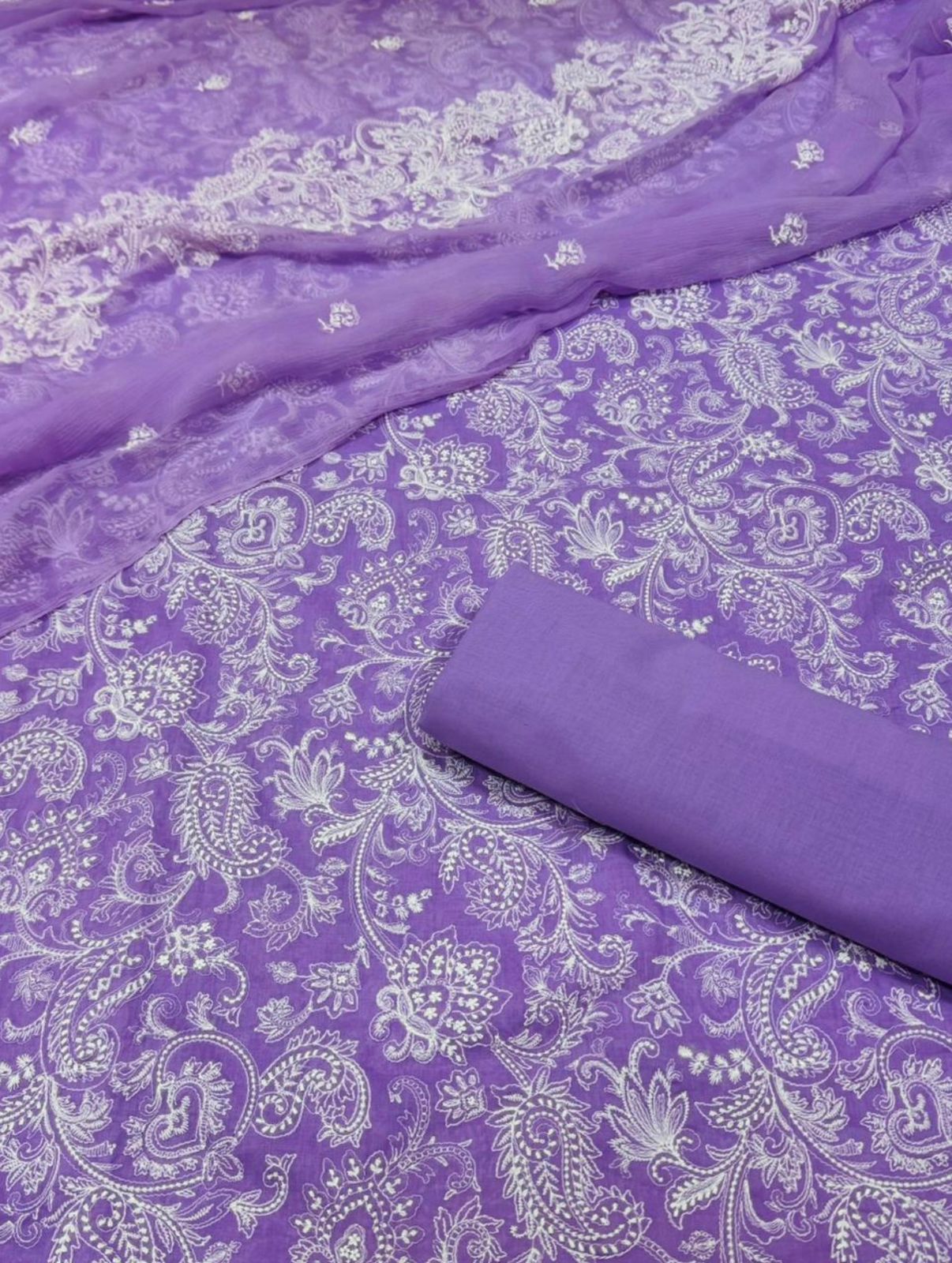 Lawn Dress With Pure Chiffon Dupatta