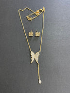 Premium Quality Zircon Locket Set With Chain