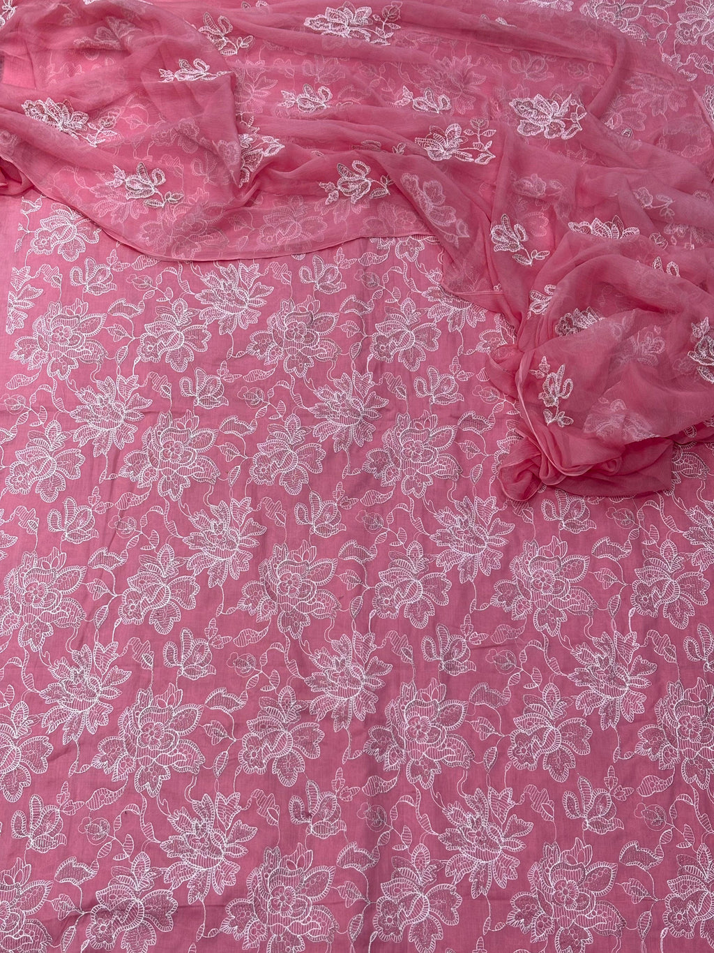 Lawn Dress With Pure Chiffon Dupatta