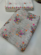 New Arrival Medium Silk Multi Sequence Work Suit with Two Side Border Dupatta & Raw Silk Trouser