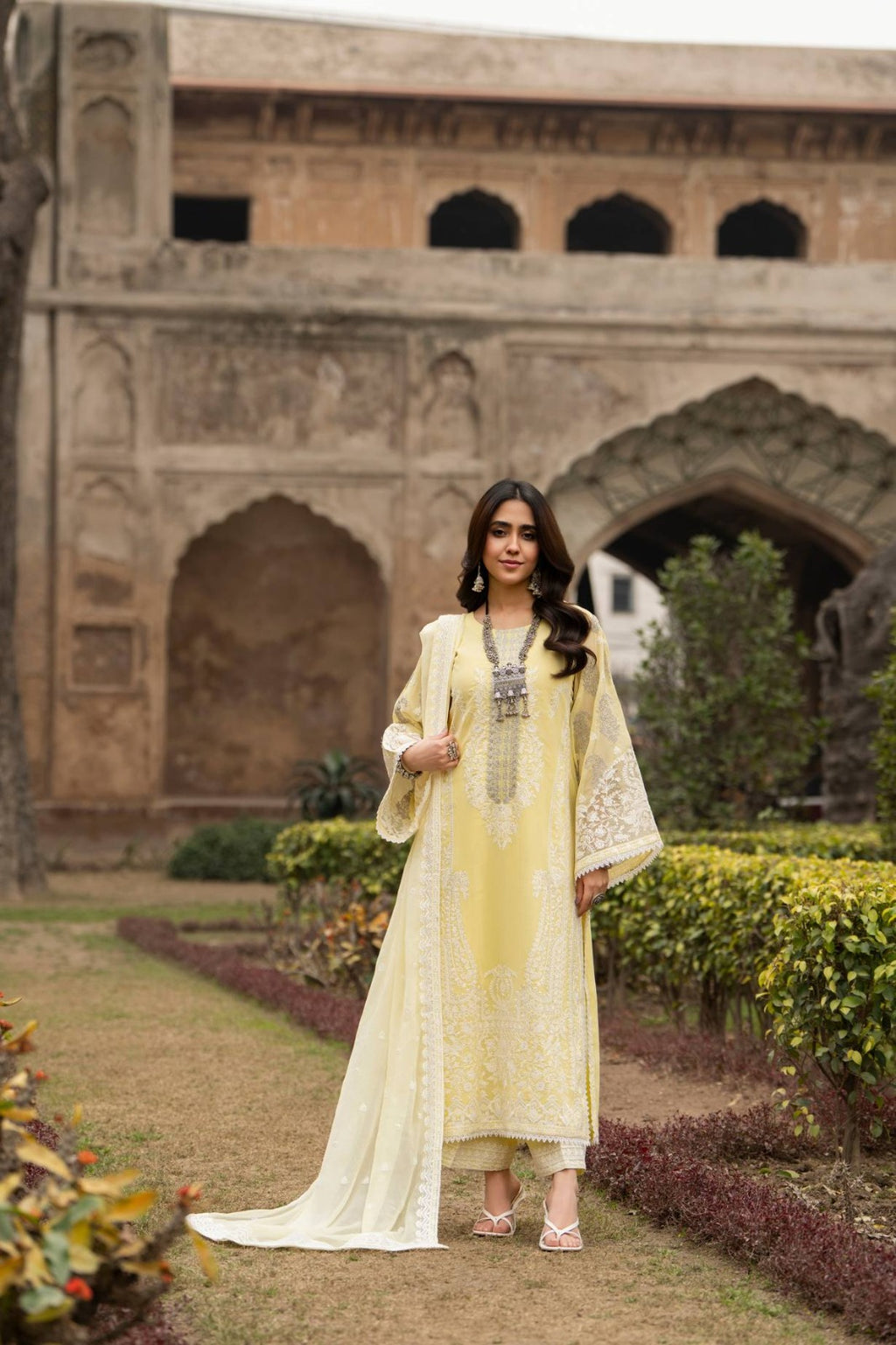 Ready to Wear Georgette Long Shirt with Matte Thread Embroidery