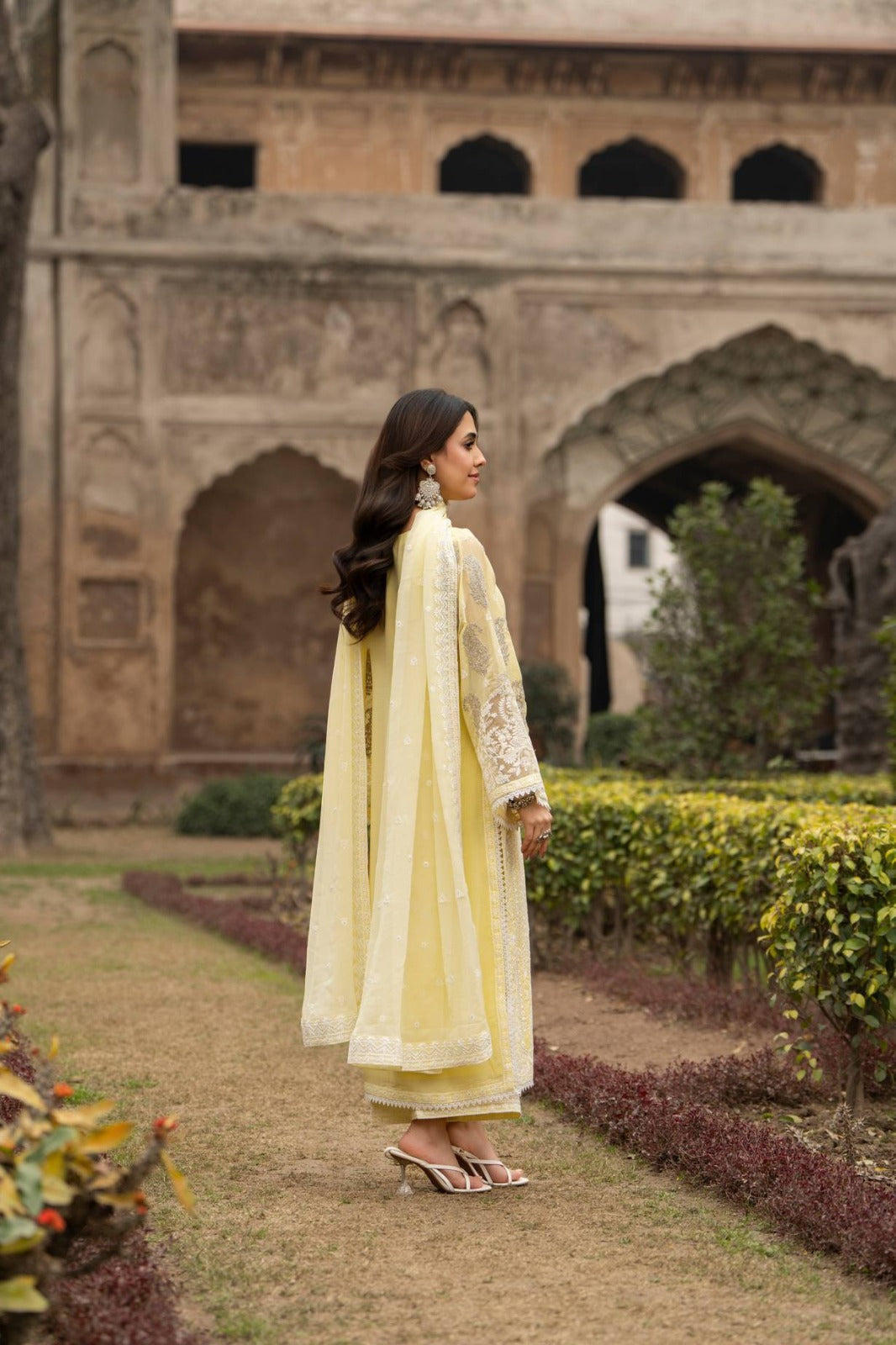 Ready to Wear Georgette Long Shirt with Matte Thread Embroidery