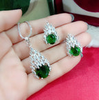 Indian American Diamond Zarkon Pandent Set