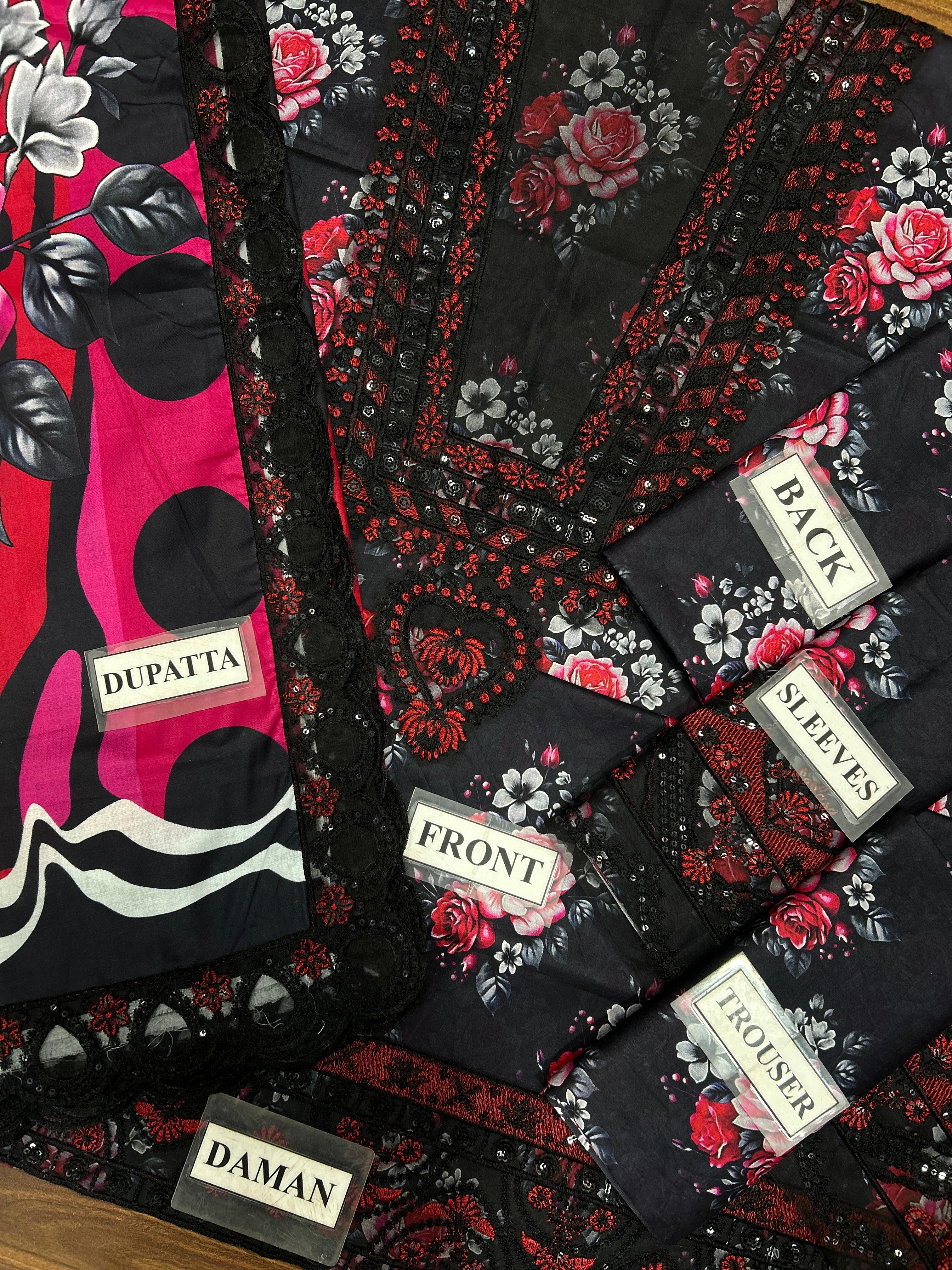 Iznik Lawn Suit With Lawn Dupatta