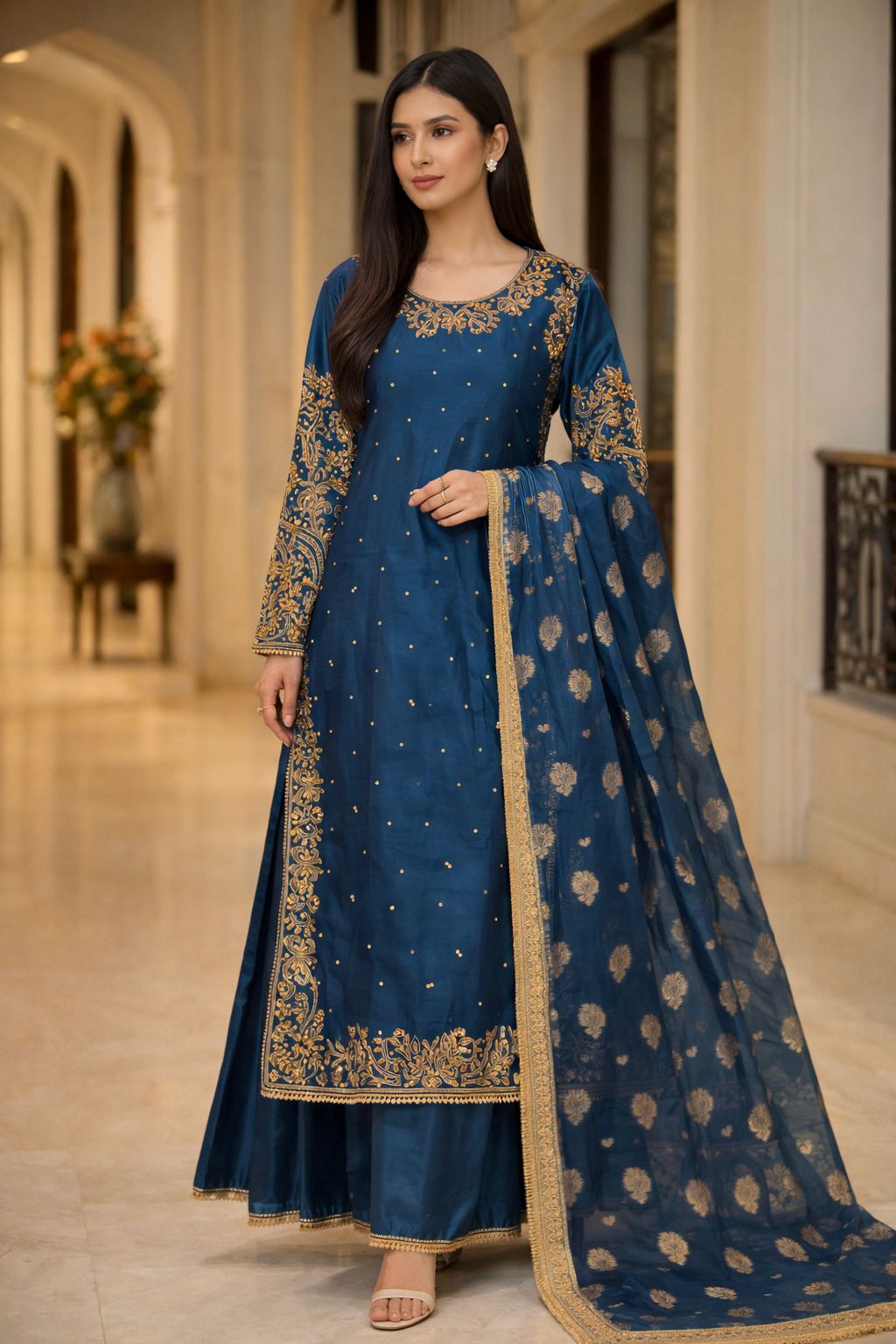 Ready To Wear Luxury Sheesha Silk Ensemble