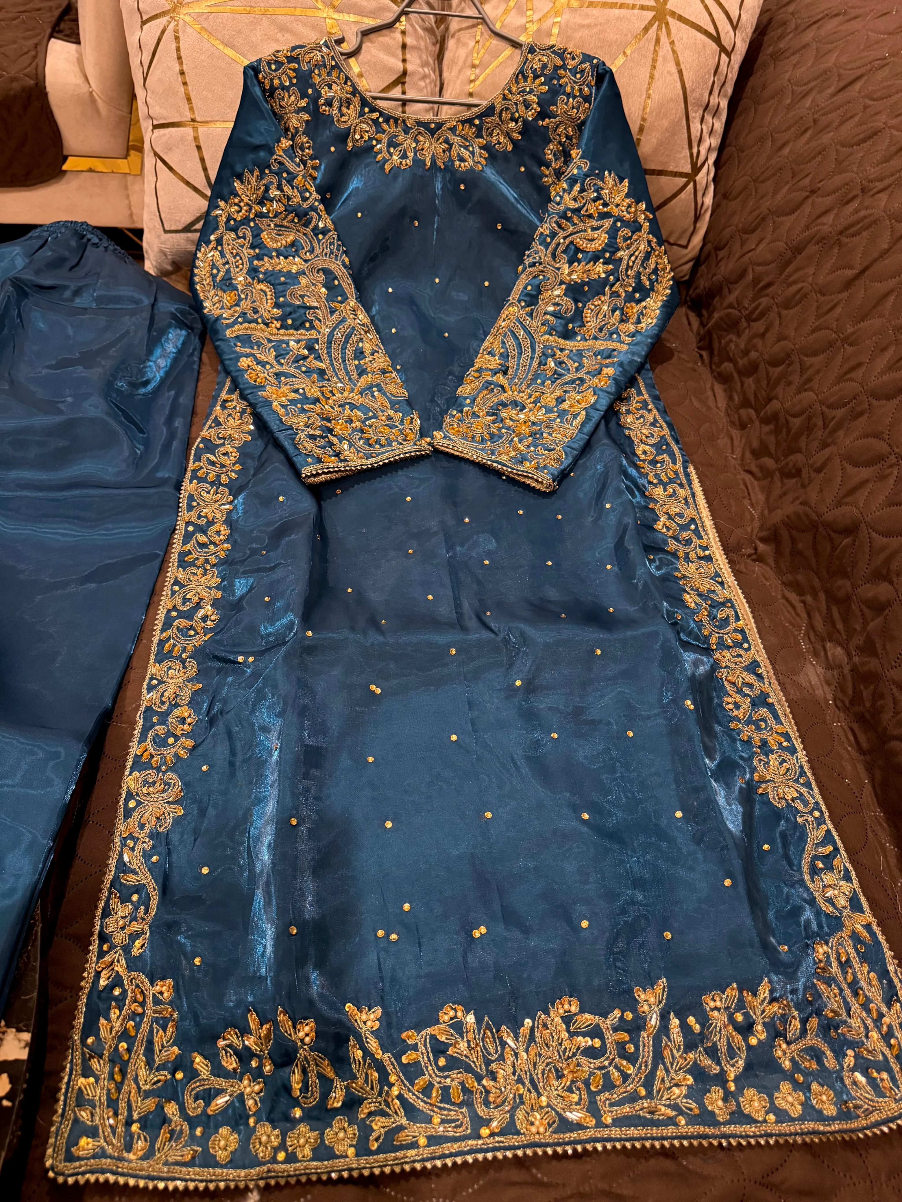 Ready To Wear Luxury Sheesha Silk Ensemble