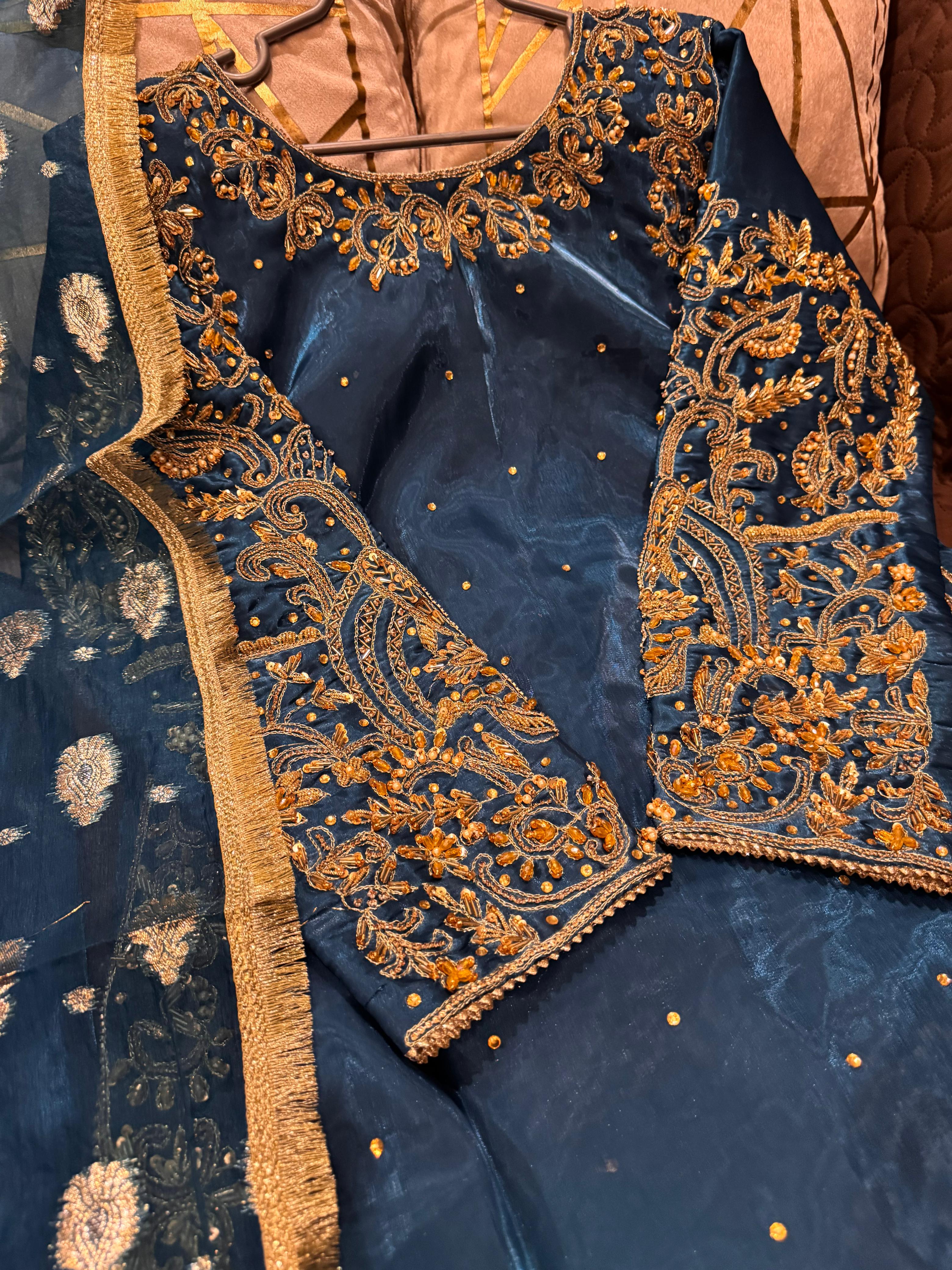 Ready To Wear Luxury Sheesha Silk Ensemble