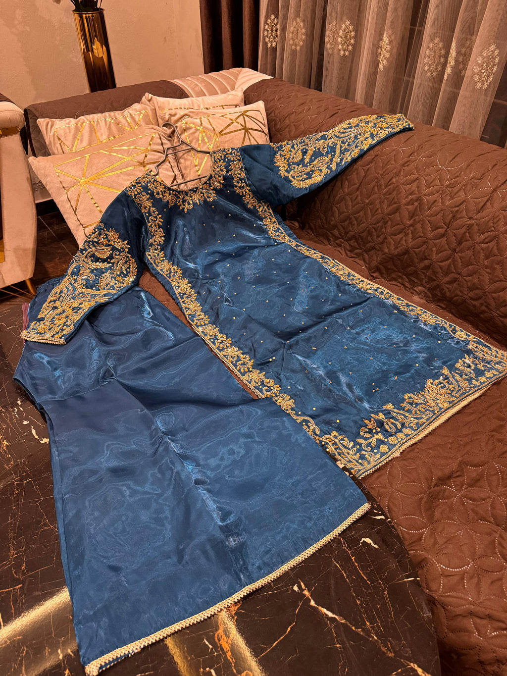 Ready To Wear Luxury Sheesha Silk Ensemble