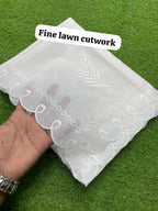 Fine Lawn Four Side Cutwork Dupatta