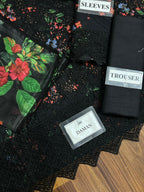 Motif Printed Lawn Shirt , Trouser  With Silk Digital Dupatta