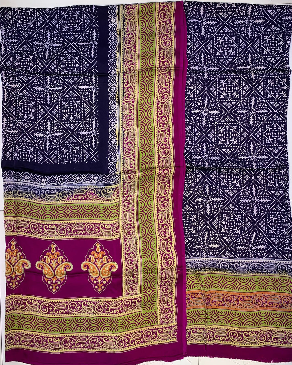 Lawn Ajrak 2 Pcs Suit