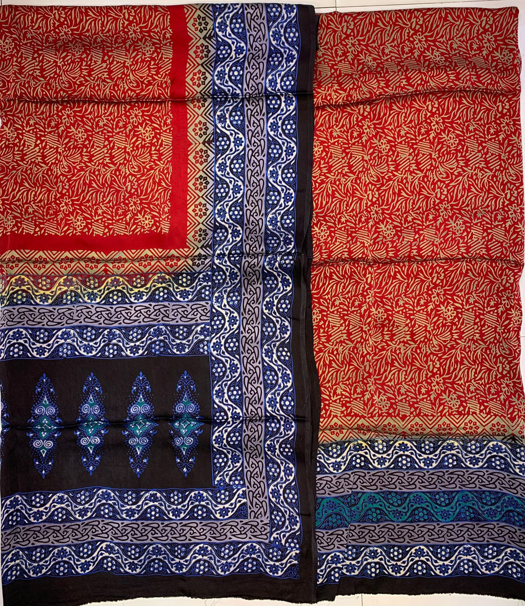 Lawn Ajrak 2 Pcs Suit