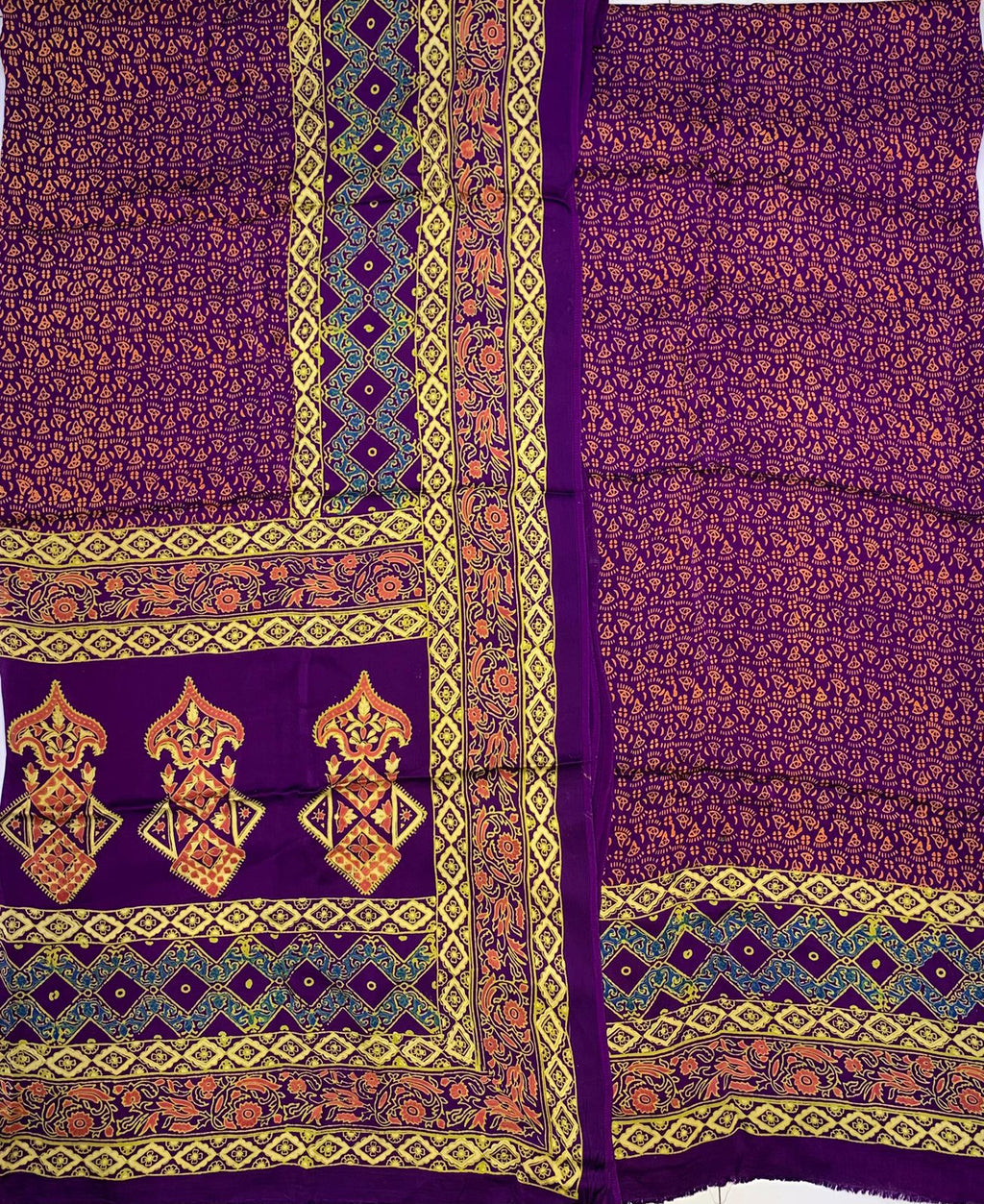 Lawn Ajrak 2 Pcs Suit